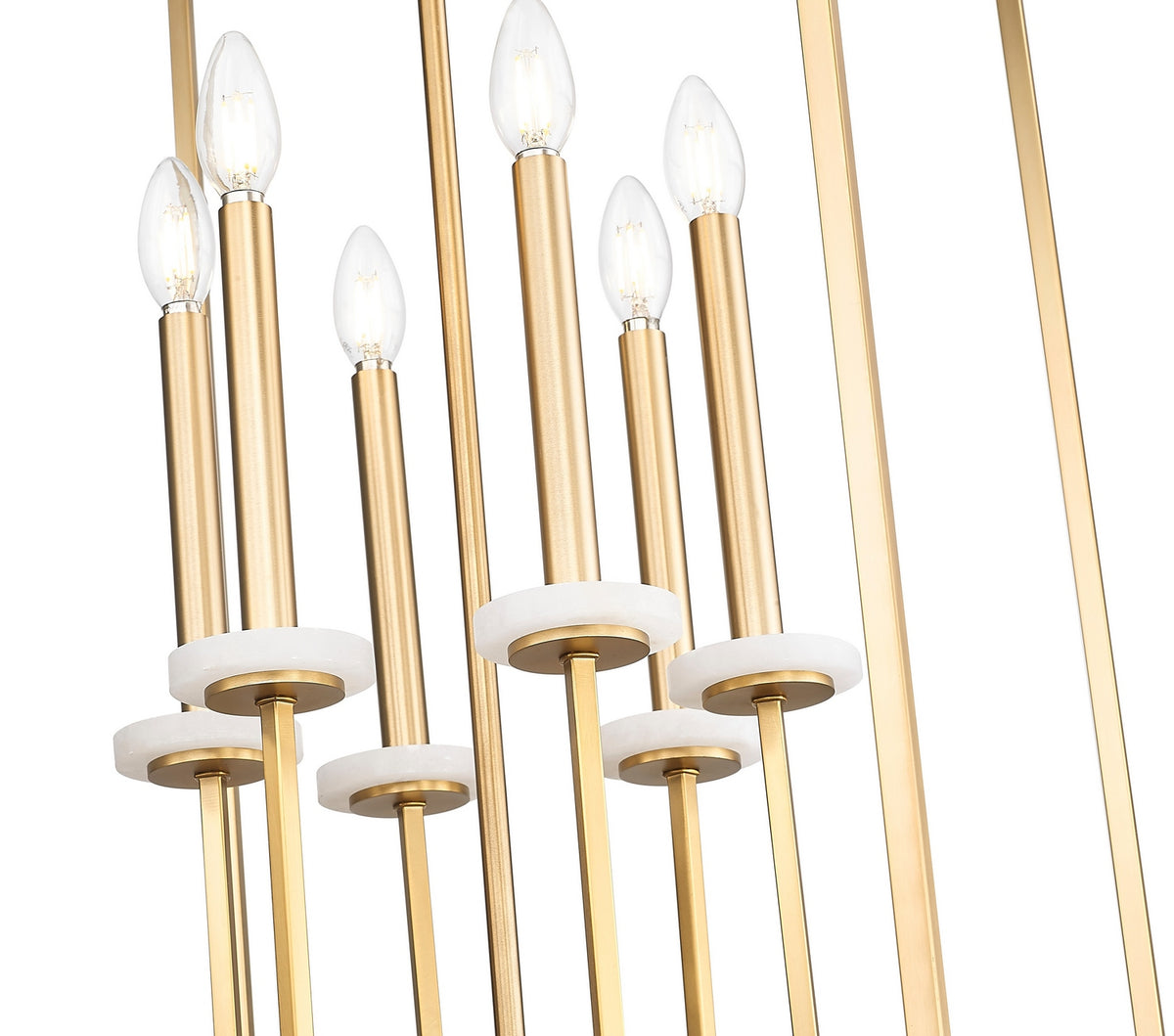 Lustre Gaultier Or moderne, 18", 32 3/4" – vue 4