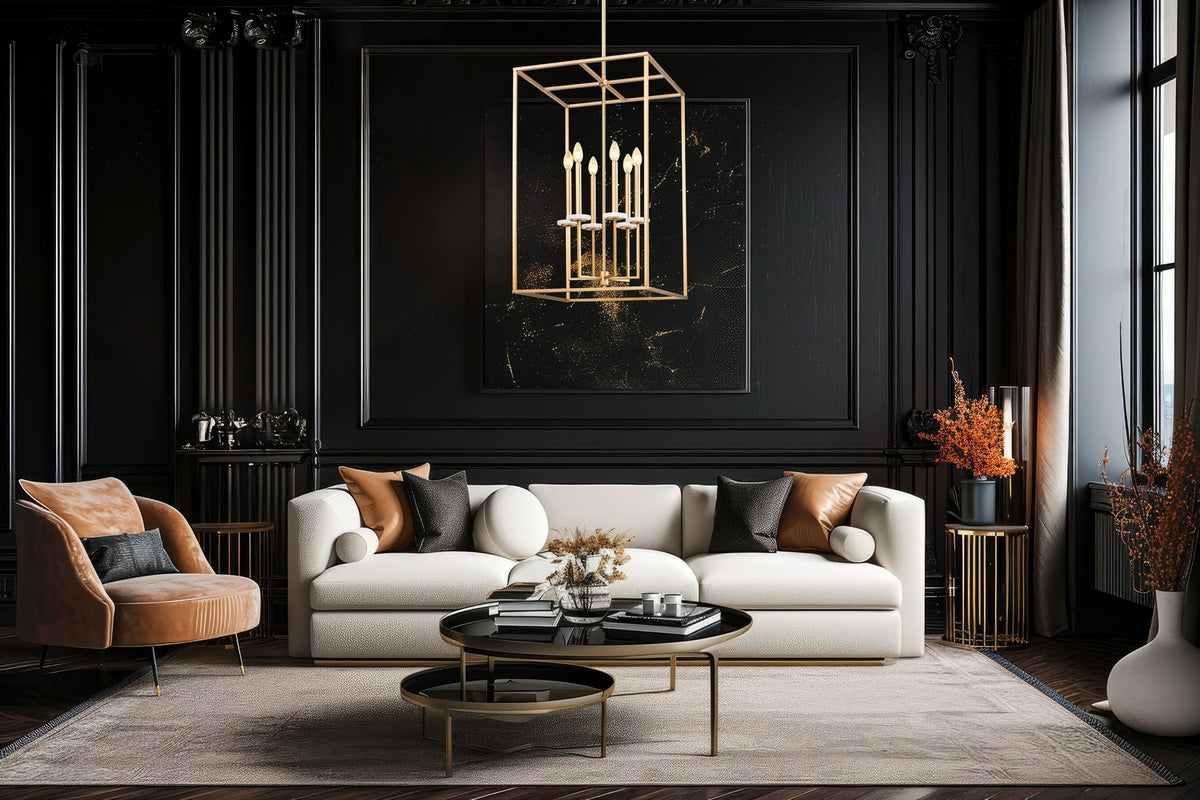 Lustre Gaultier Or moderne, 18", 32 3/4" – vue 7