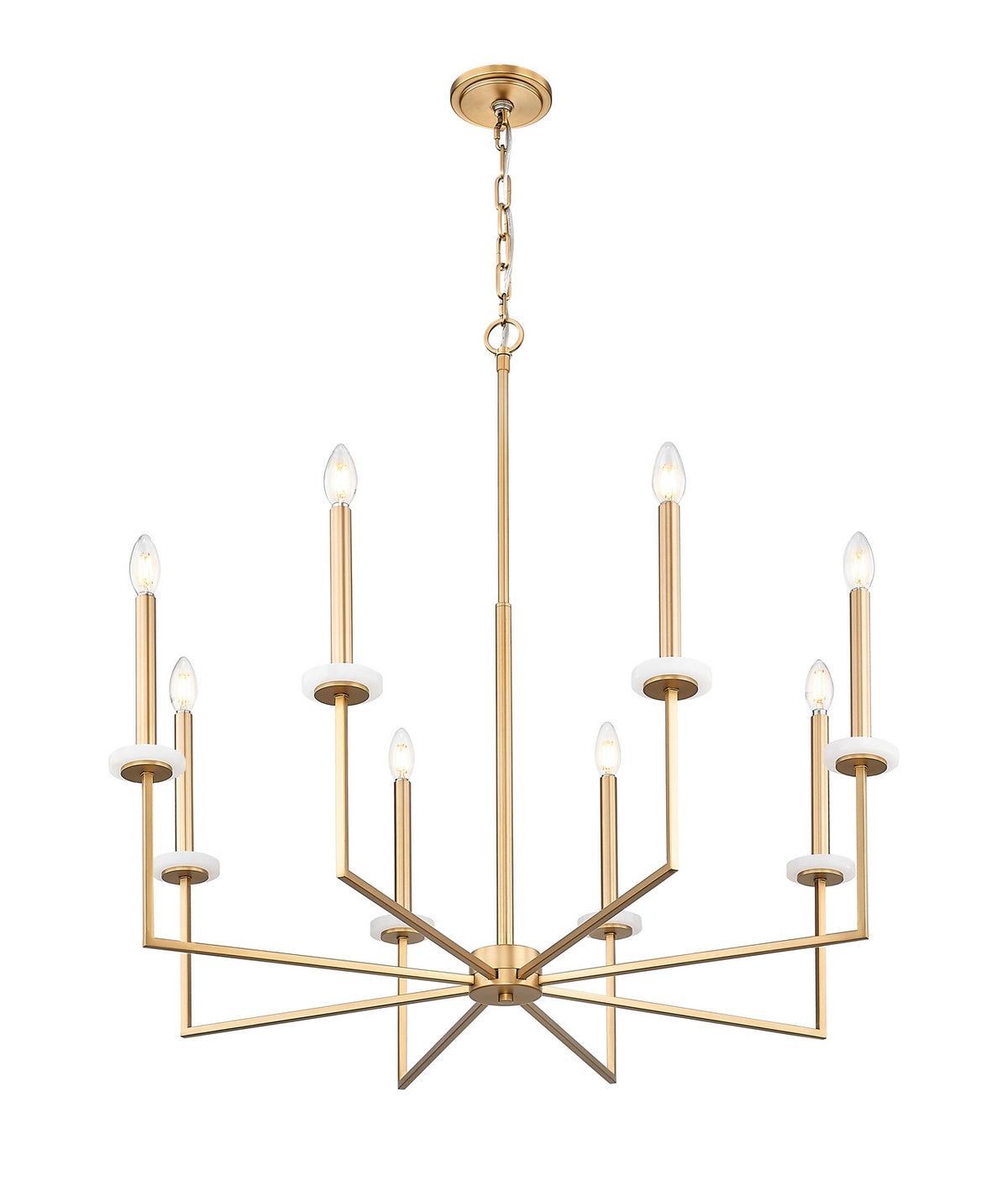 Lustre Gaultier Or moderne, 35 1/4", 45 1/4" – vue 3