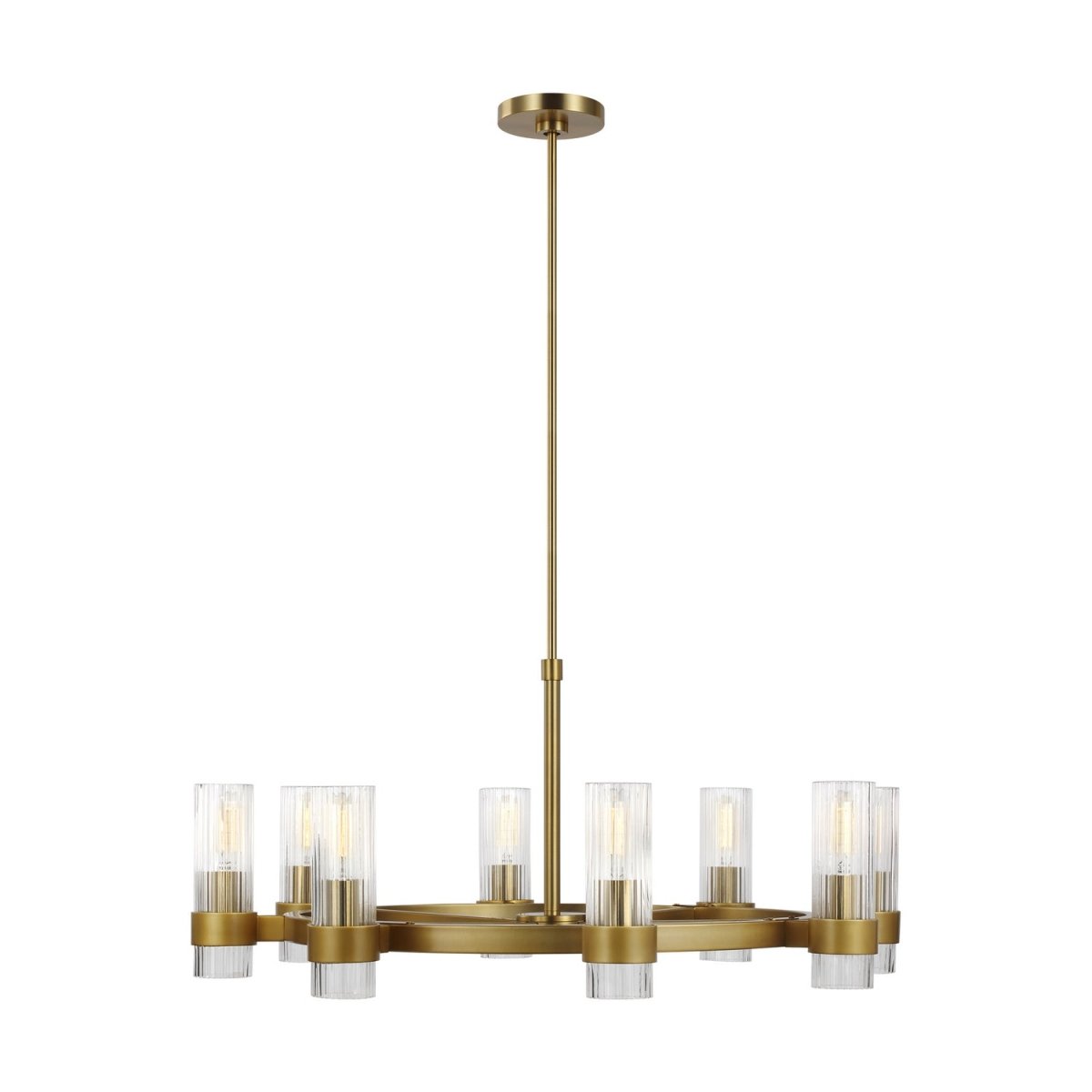 Lustre Geneva - Laiton bruni 33" by Visual Comfort Studio | Luminaires & cie