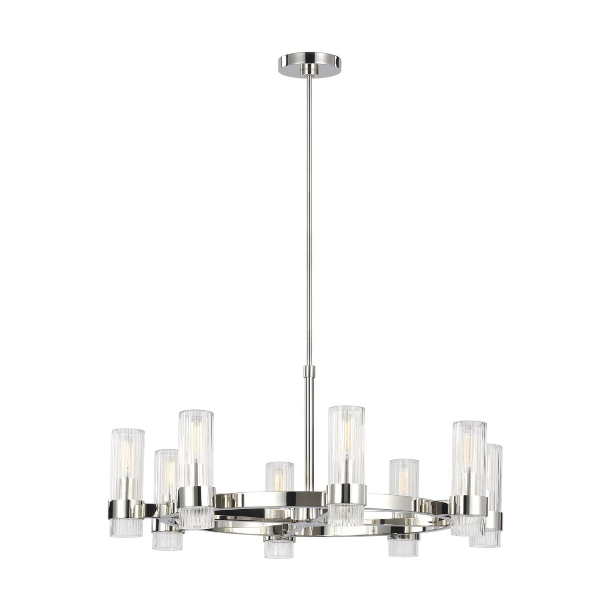 Lustre Geneva - Nickel poli 42" by Visual Comfort Studio | Luminaires & cie