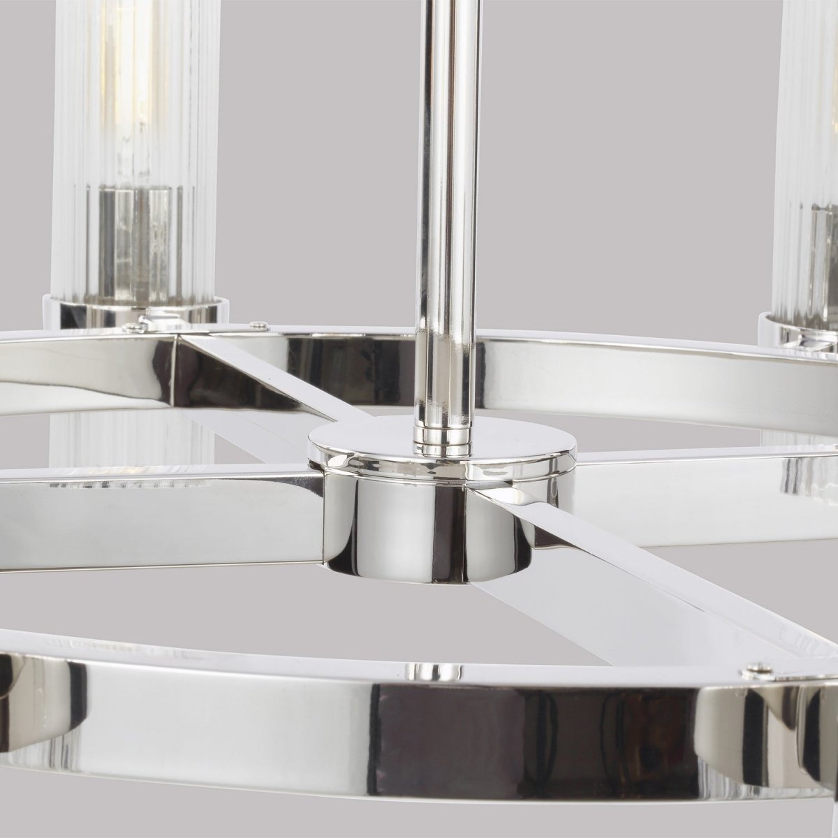 Lustre Geneva - Nickel poli 42" by Visual Comfort Studio | Luminaires & cie