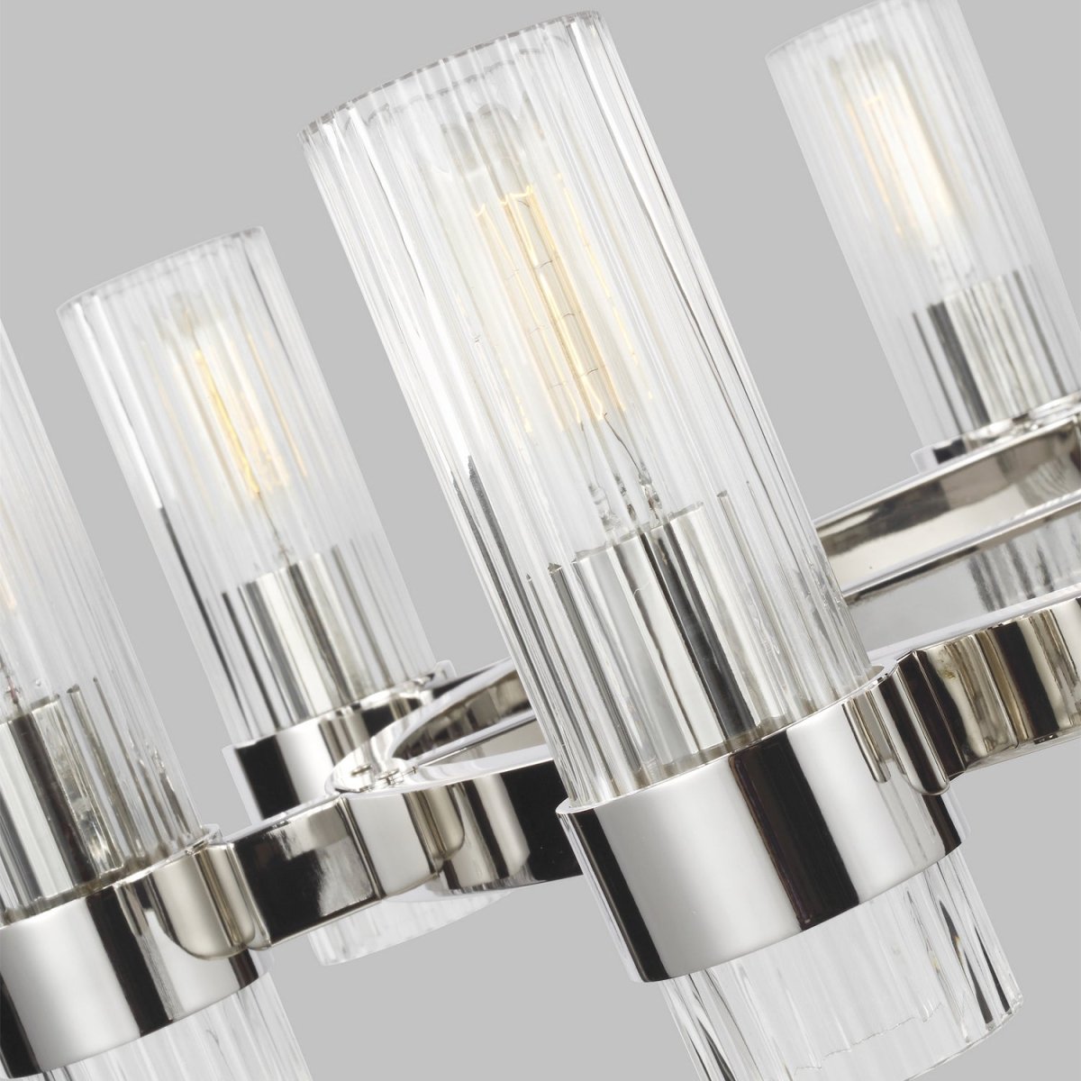 Lustre Geneva - Nickel poli 42" by Visual Comfort Studio | Luminaires & cie