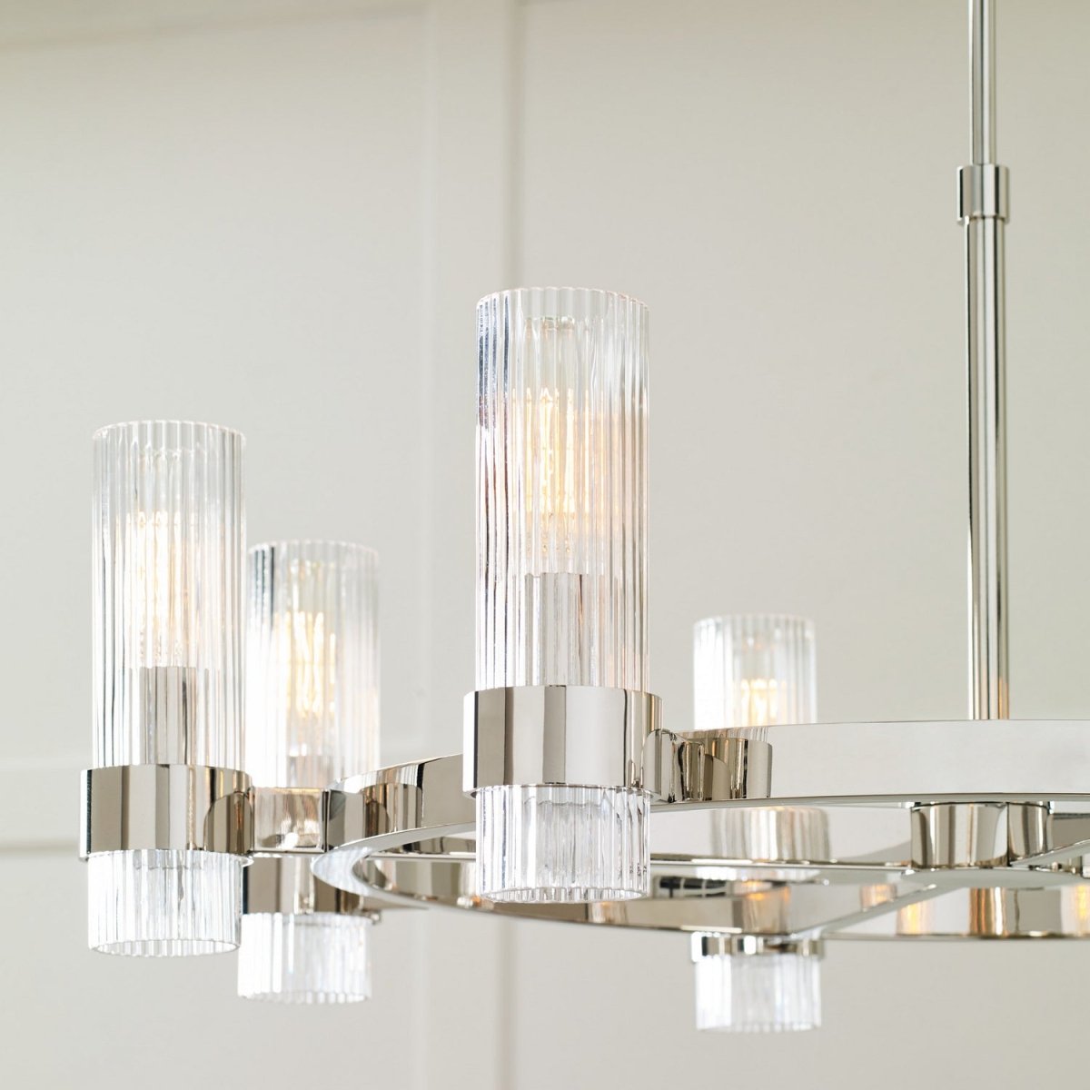 Lustre Geneva - Nickel poli 42" by Visual Comfort Studio | Luminaires & cie
