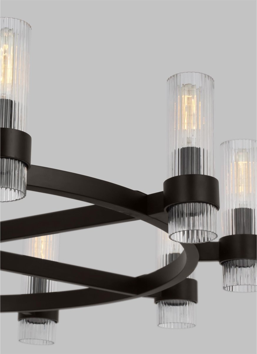 Lustre Geneva - Nickel poli 42" by Visual Comfort Studio | Luminaires & cie