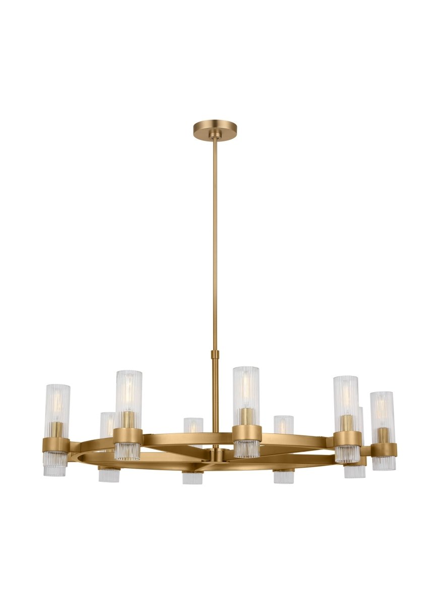 Lustre Geneva - Nickel poli 42" by Visual Comfort Studio | Luminaires & cie