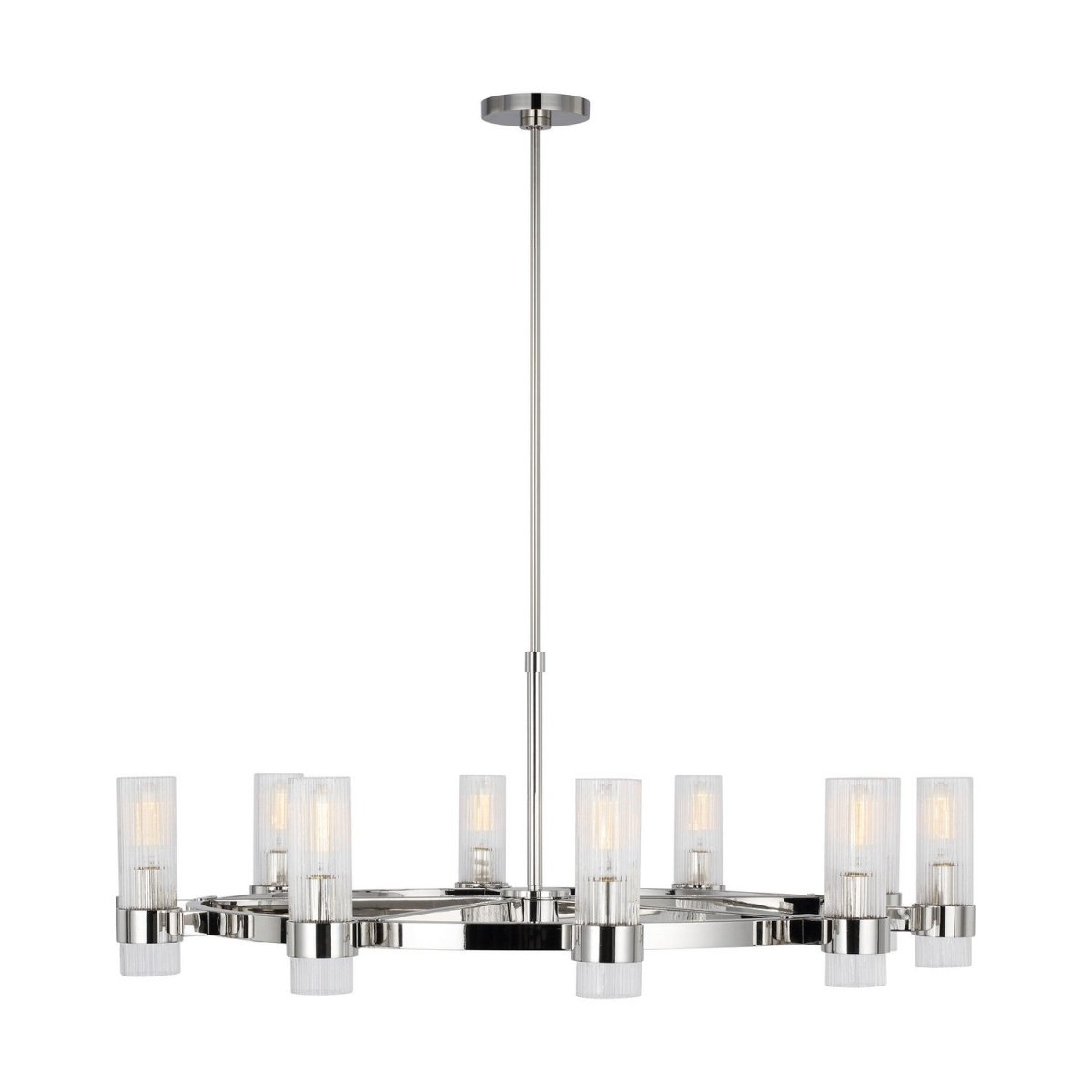 Lustre Geneva - Nickel poli 42" by Visual Comfort Studio | Luminaires & cie