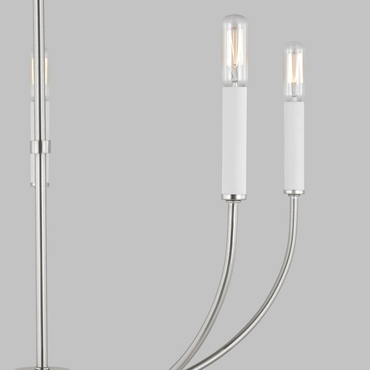 Lustre Greenwich - Nickel brossé 32" by Visual Comfort Studio | Luminaires & cie