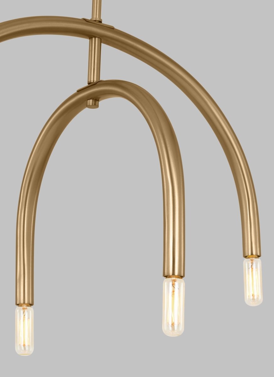 Lustre Hadden - Laiton satiné 36" by Visual Comfort Studio | Luminaires & cie