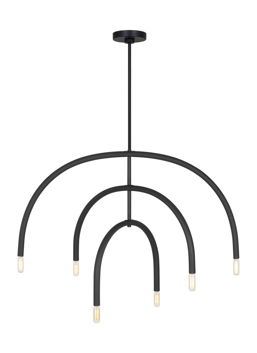 Lustre Hadden - Laiton satiné 36" by Visual Comfort Studio | Luminaires & cie