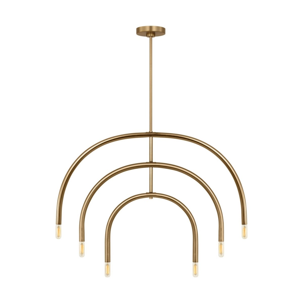 Lustre Hadden - Laiton satiné 36" by Visual Comfort Studio | Luminaires & cie