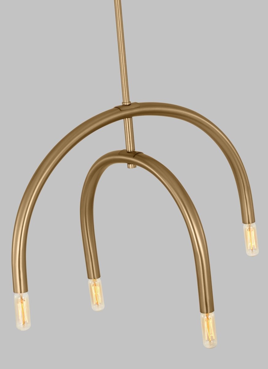 Lustre Hadden - Laiton satiné 36" by Visual Comfort Studio | Luminaires & cie