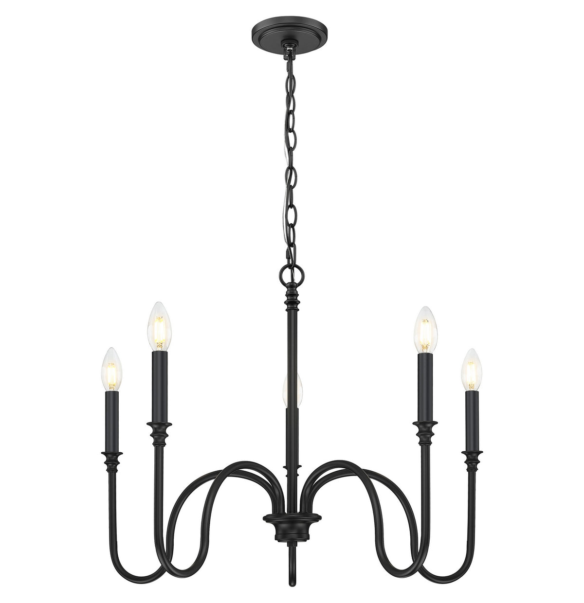 Lustre Jisele Noir mat, 30" – vue 4