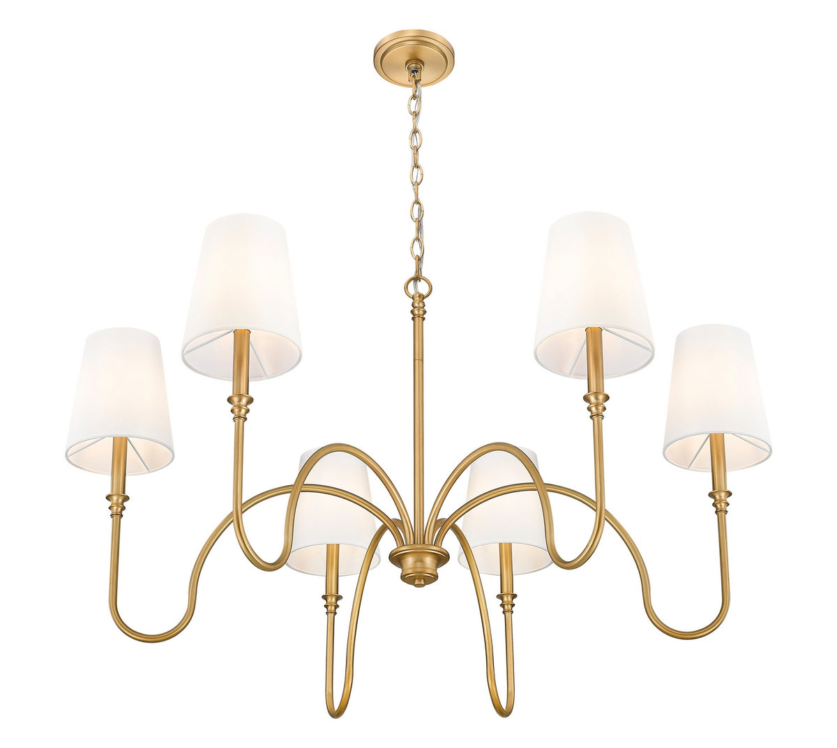 Lustre Jisele Laiton frotté, 41 3/4" – vue 3