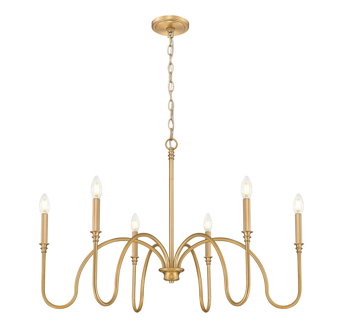Lustre Jisele Laiton frotté, 41 3/4" – vue 4