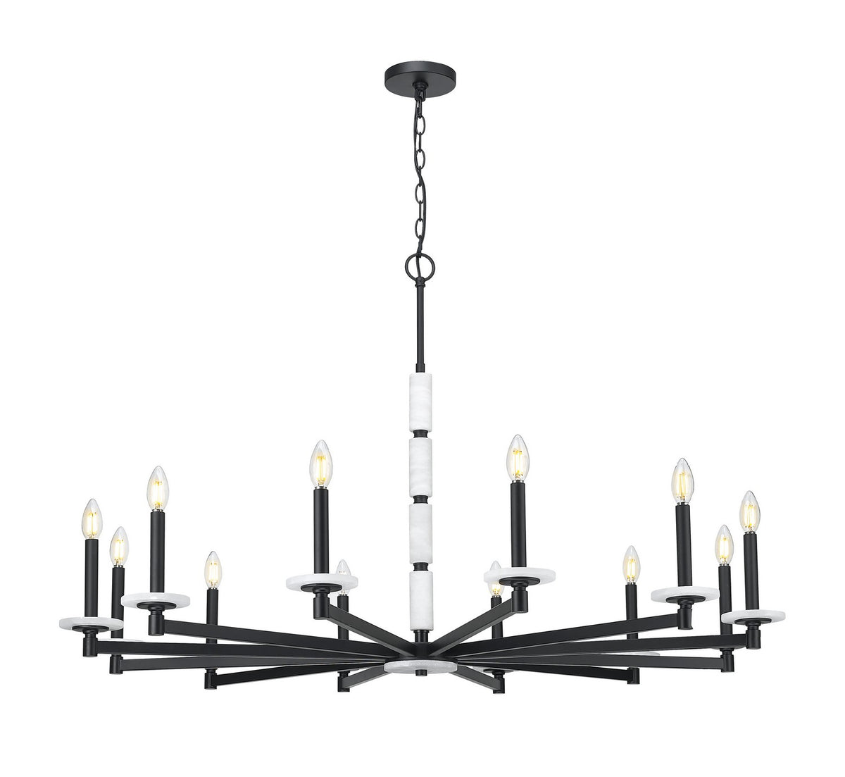 Lustre Kaden Noir mat, 48" – Z-Lite