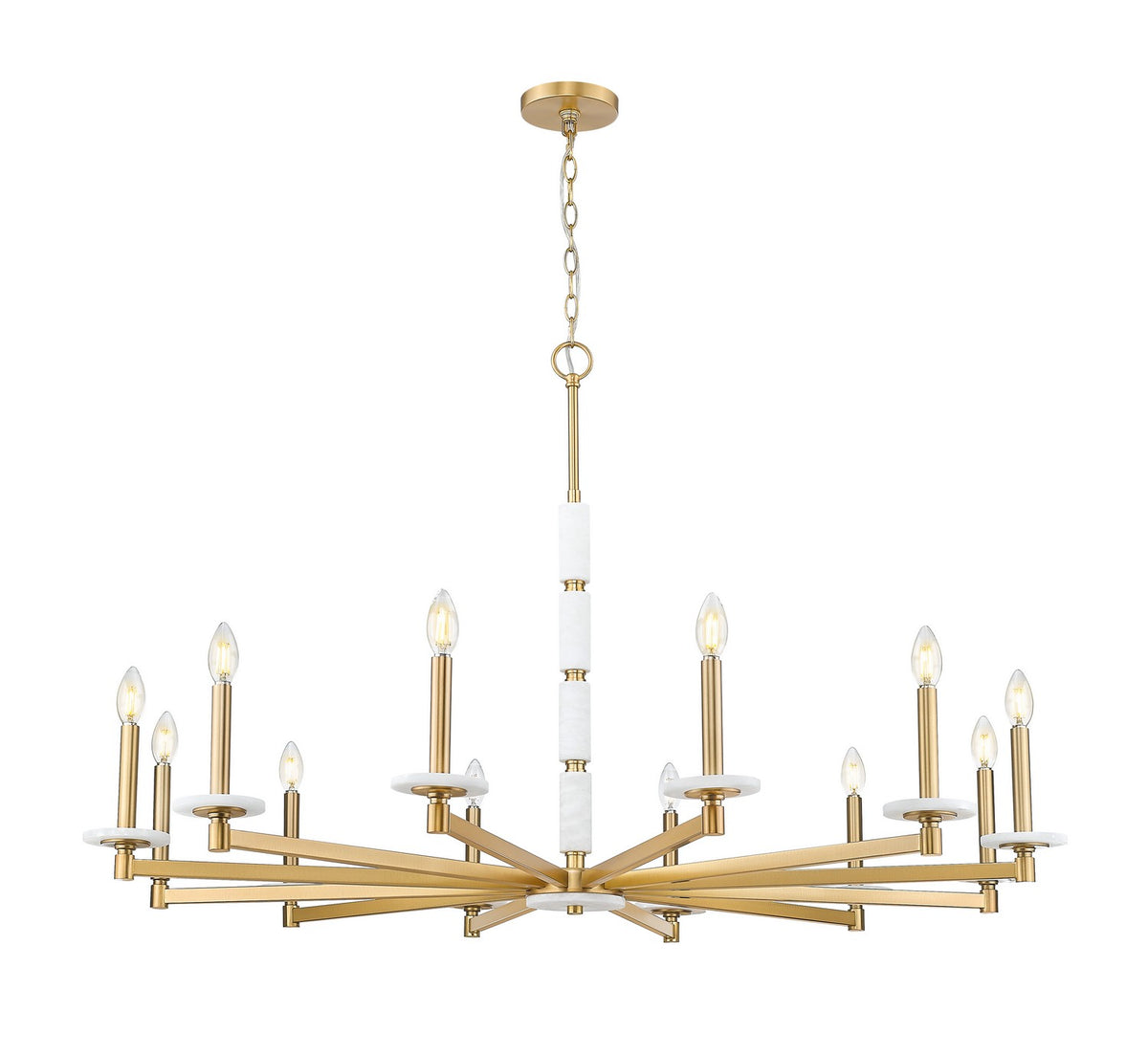 Lustre Kaden Or moderne, 48" – Z-Lite