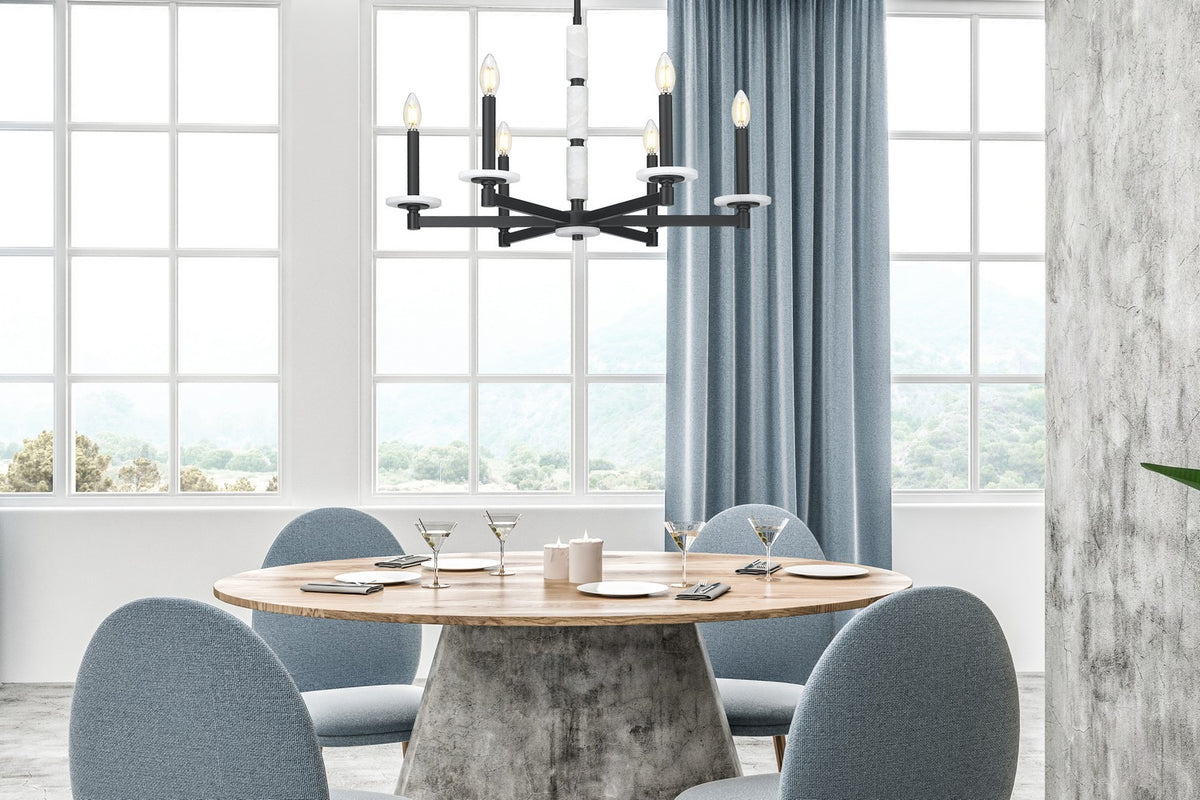 Lustre Kaden Noir mat, 28" – vue 7