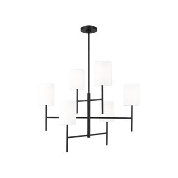 Lustre Key - Noir minuit 6 by Visual Comfort Studio | Luminaires & cie