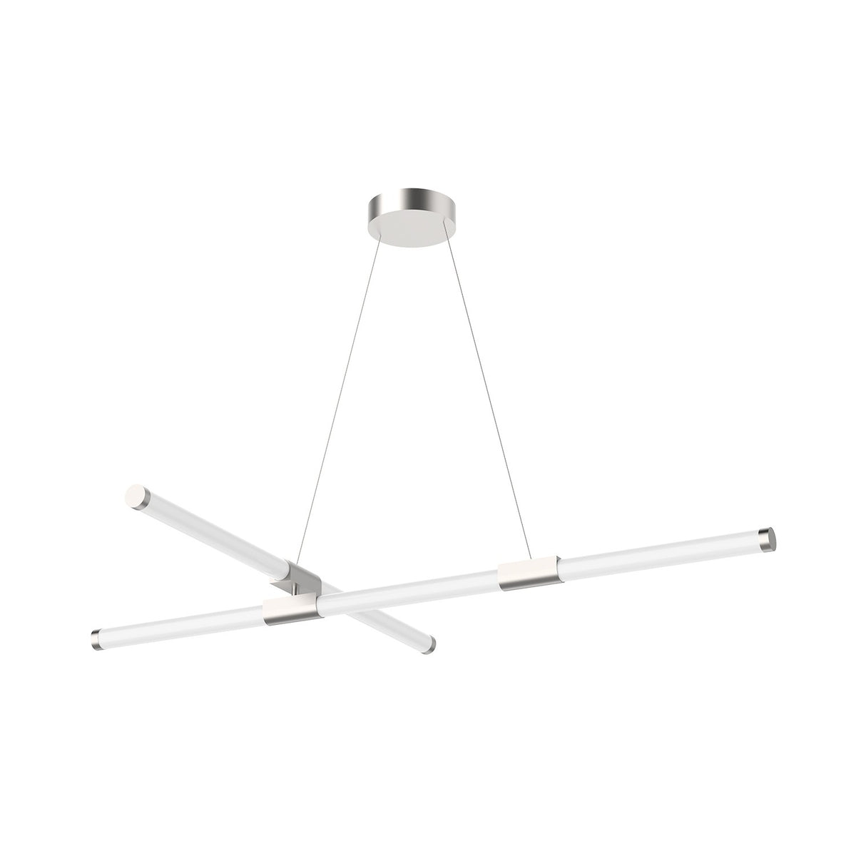 Lustre linéaire Akari Nickel brossé – Kuzco Lighting