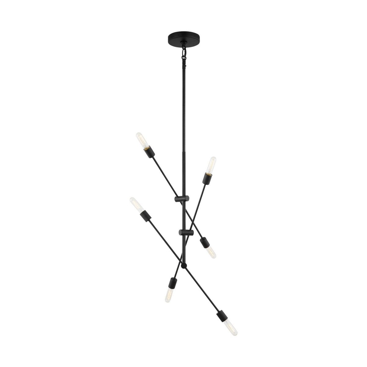 Lustre linéaire Axis - Noir minuit by Visual Comfort Studio | Luminaires & cie