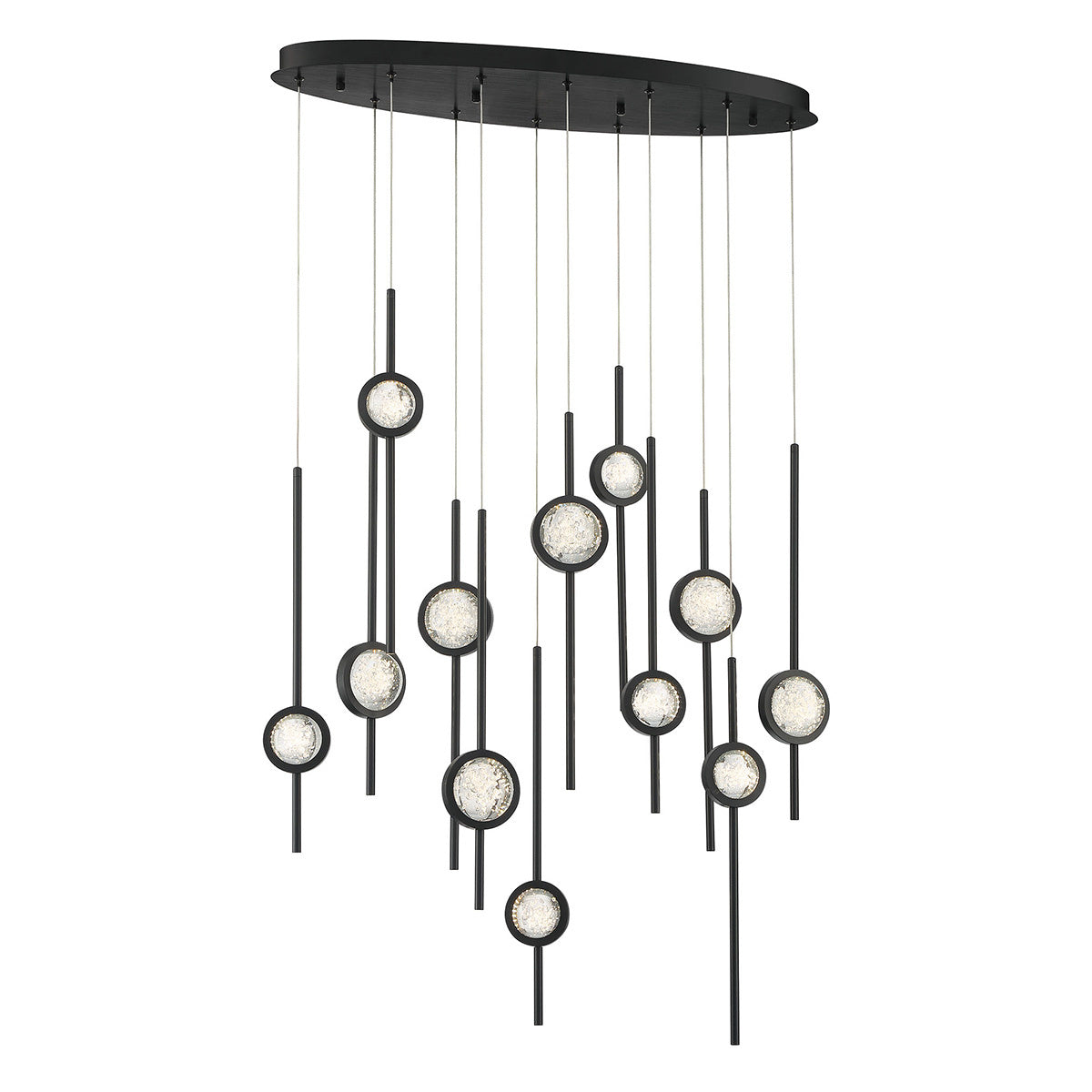 Lustre linéaire Barletta Noir anodisé, 37 1/2" – vue 2