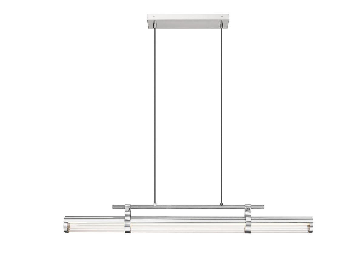 Lustre linéaire Benoit Nickel brossé, 44" – vue 2