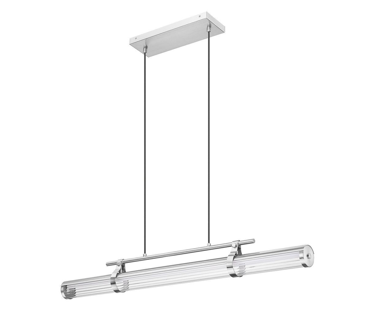 Lustre linéaire Benoit Nickel brossé, 44" – vue 5