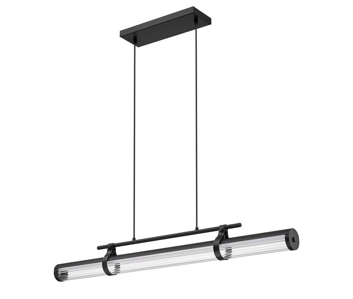 Lustre linéaire Benoit Noir mat, 44" – vue 5