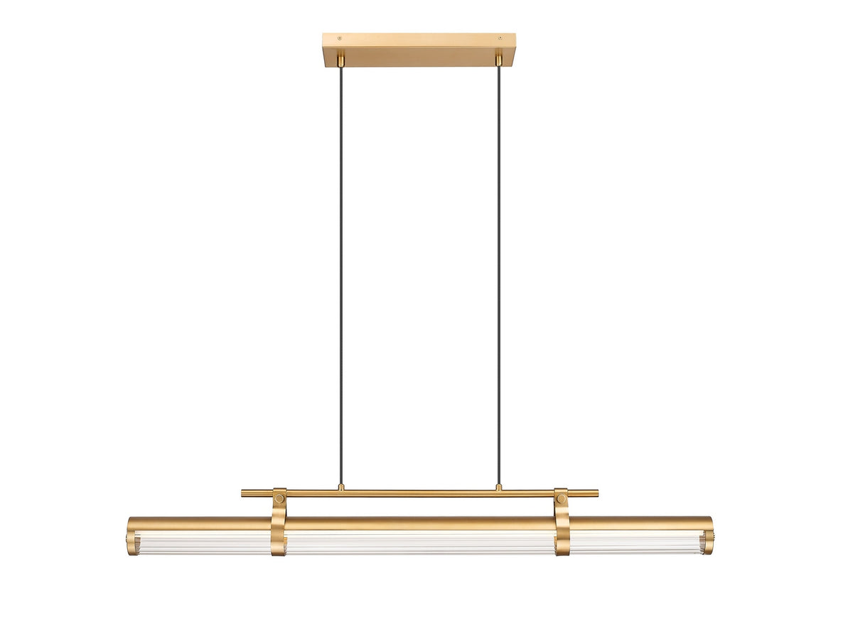 Lustre linéaire Benoit Or moderne, 44" – vue 2
