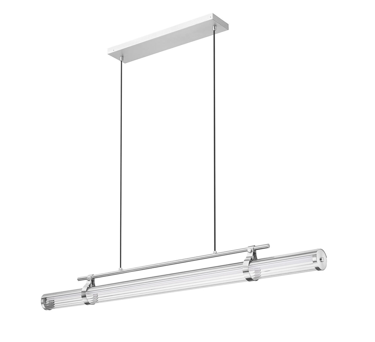 Lustre linéaire Benoit Nickel brossé, 56" – vue 6