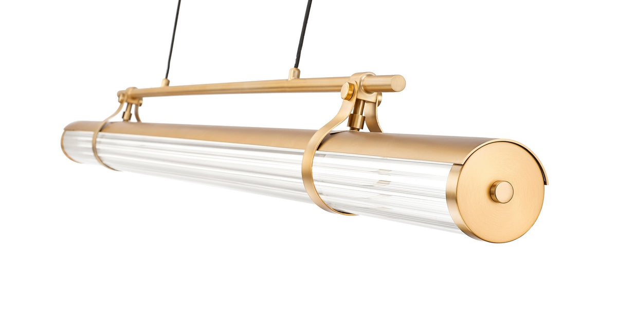 Lustre linéaire Benoit Or moderne, 56" – vue 4