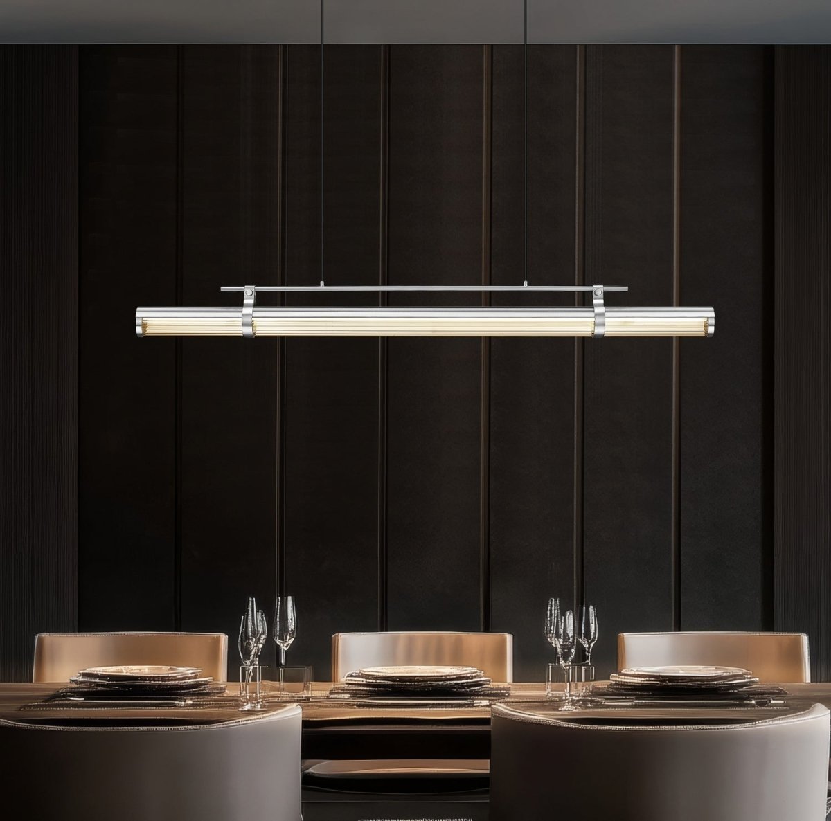 Lustre linéaire Benoit - Or moderne 56" by Z-Lite | Luminaires & cie