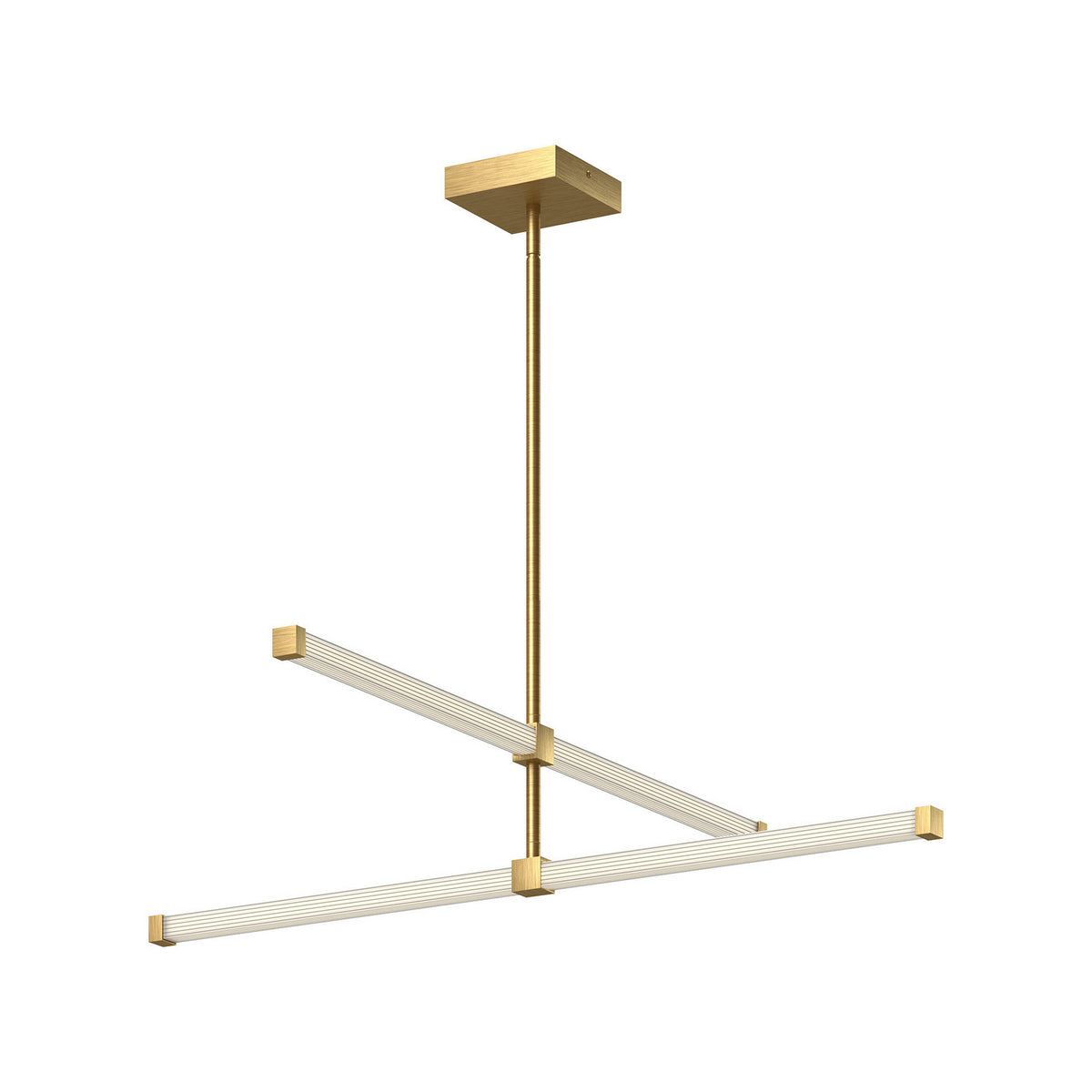 Lustre linéaire Blade Or brossé – Kuzco Lighting