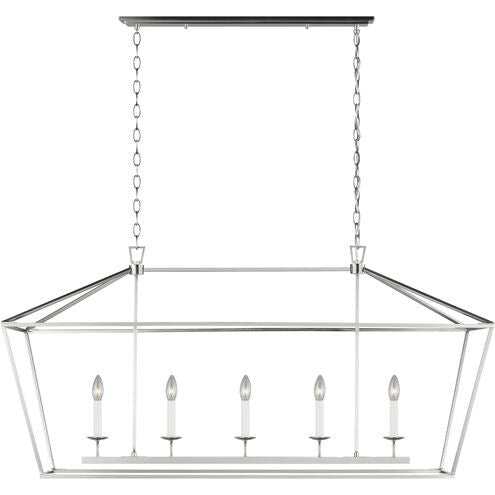 Lustre linéaire Dianna - Nickel brossé by Visual Comfort Studio | Luminaires & cie