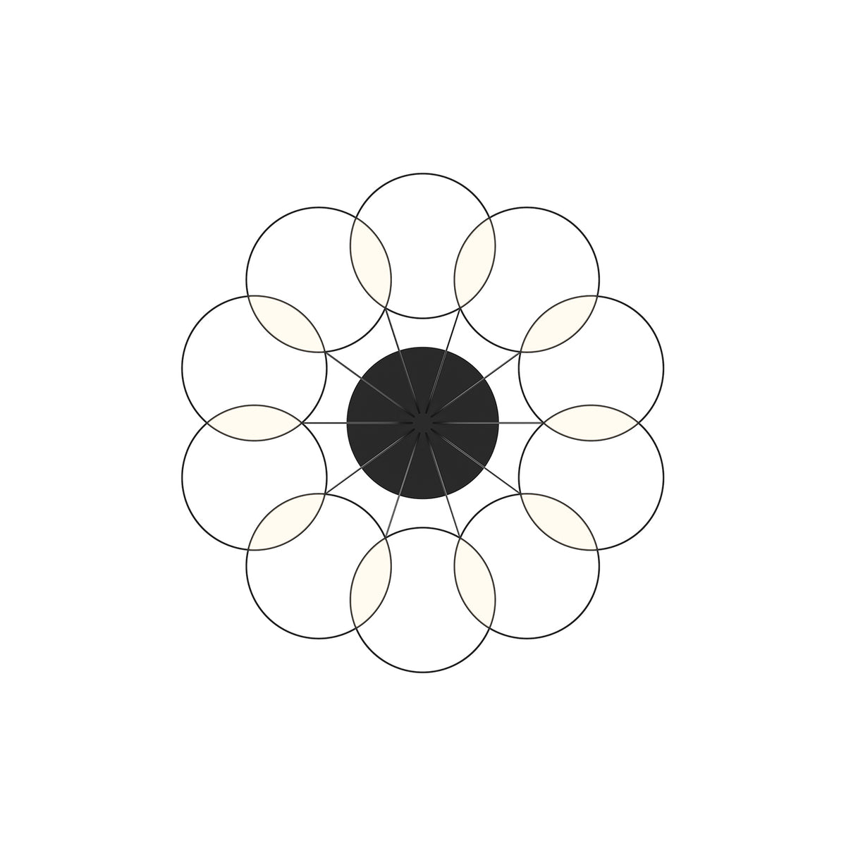 Lustre linéaire Maestro Noir – vue 4
