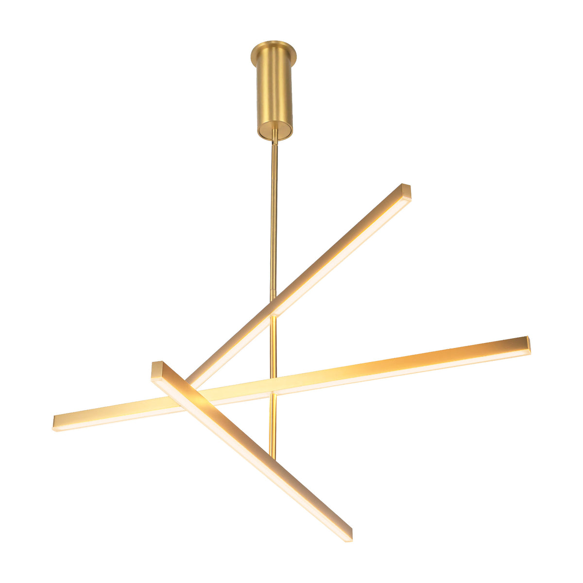 Lustre linéaire Vega Or brossé, 45" – vue 2