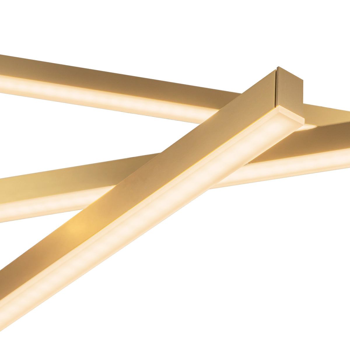 Lustre linéaire Vega Or brossé, 45" – vue 5