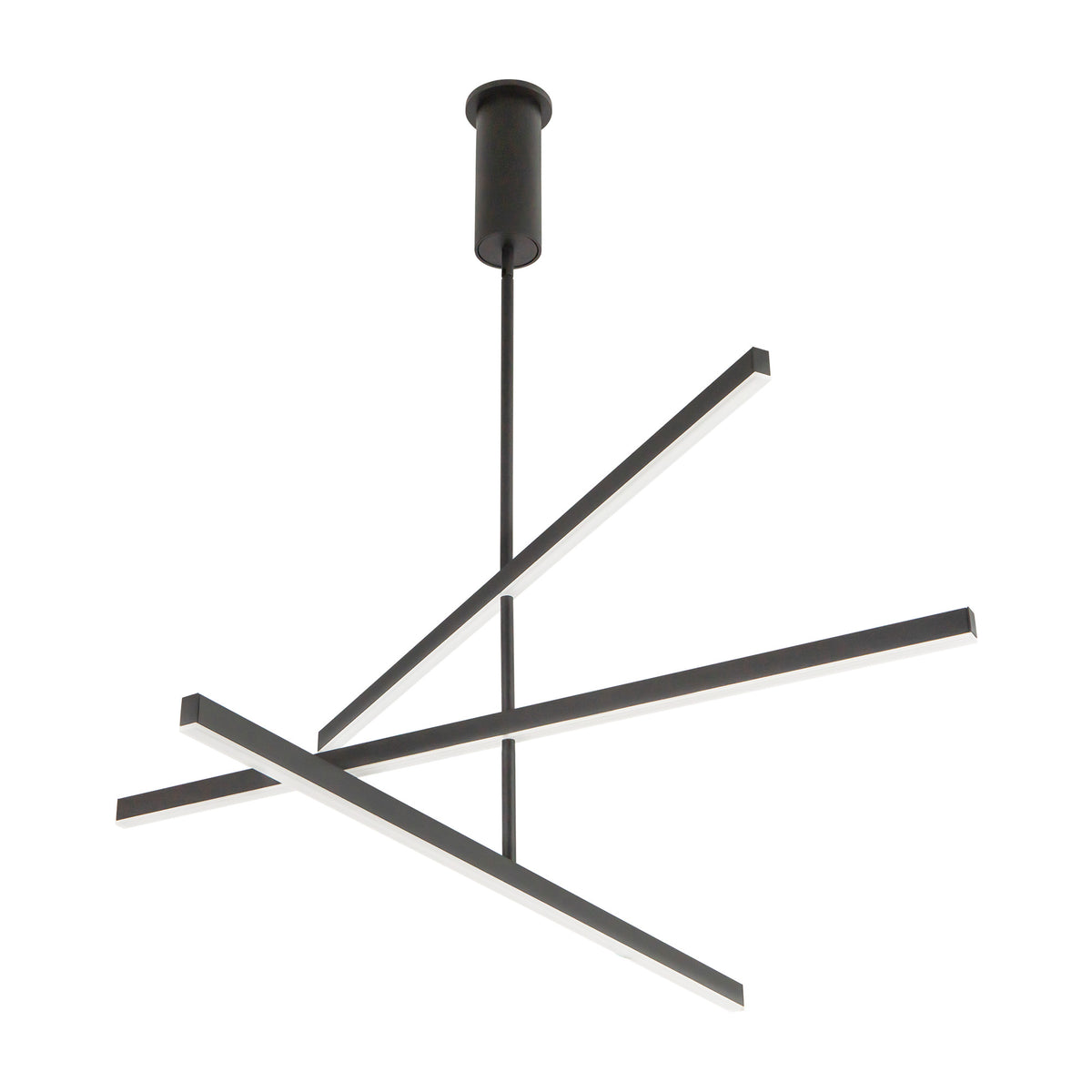 Lustre linéaire Vega Noir, 45" – vue 3