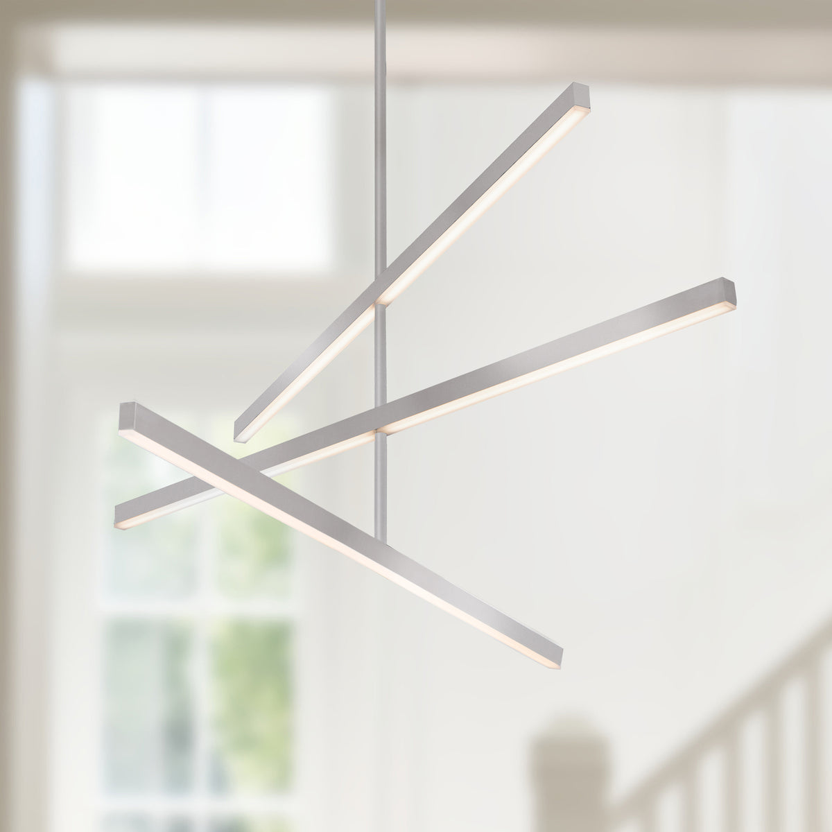 Lustre linéaire Vega Nickel brossé, 45" – vue 2