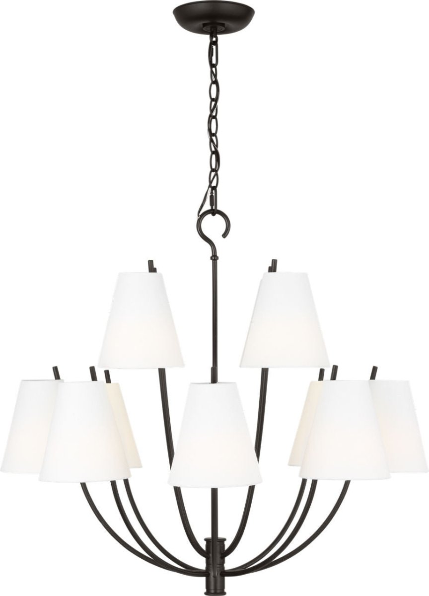 Lustre Marina - Fer vieilli 30" by Visual Comfort Studio | Luminaires & cie