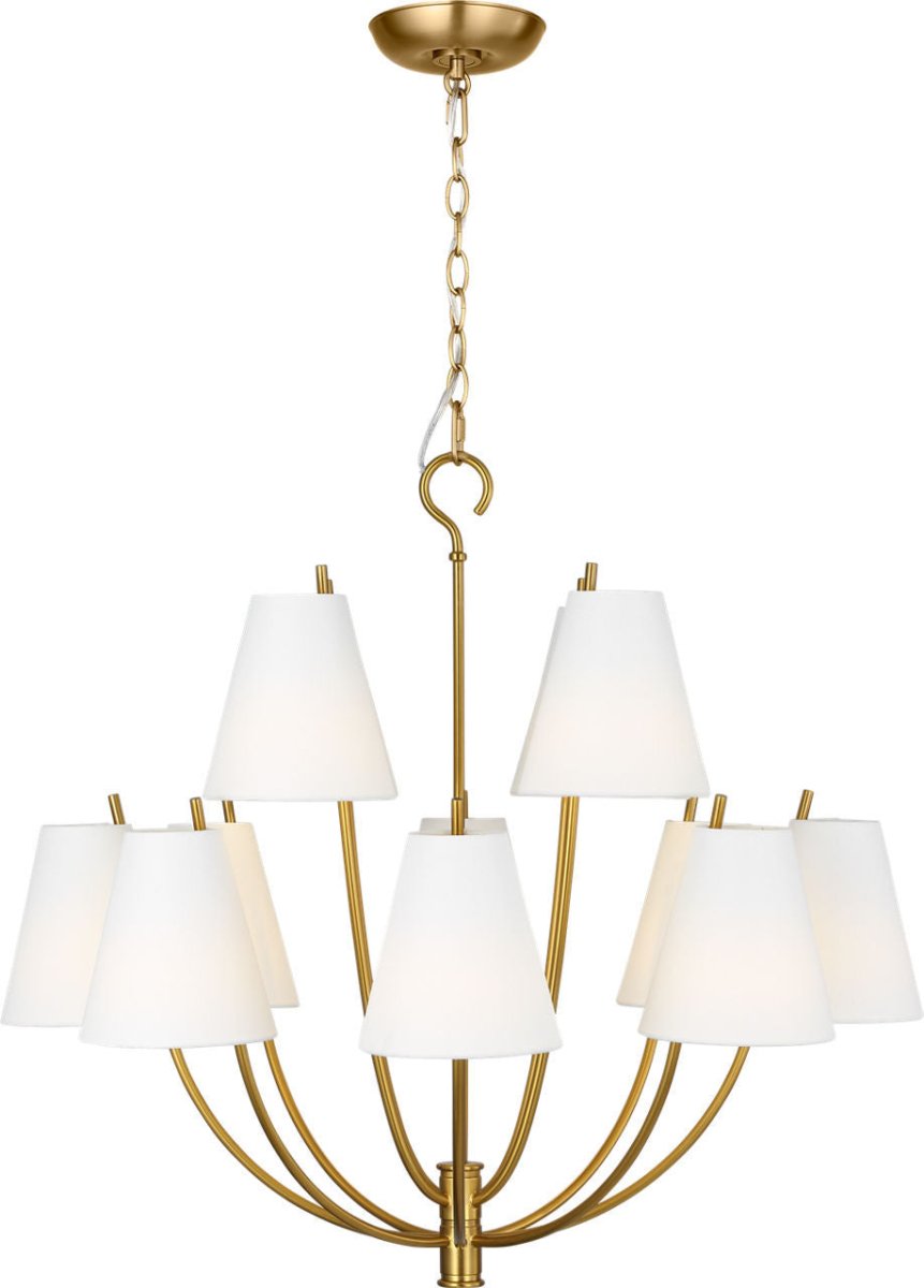 Lustre Marina - Laiton bruni 30" by Visual Comfort Studio | Luminaires & cie