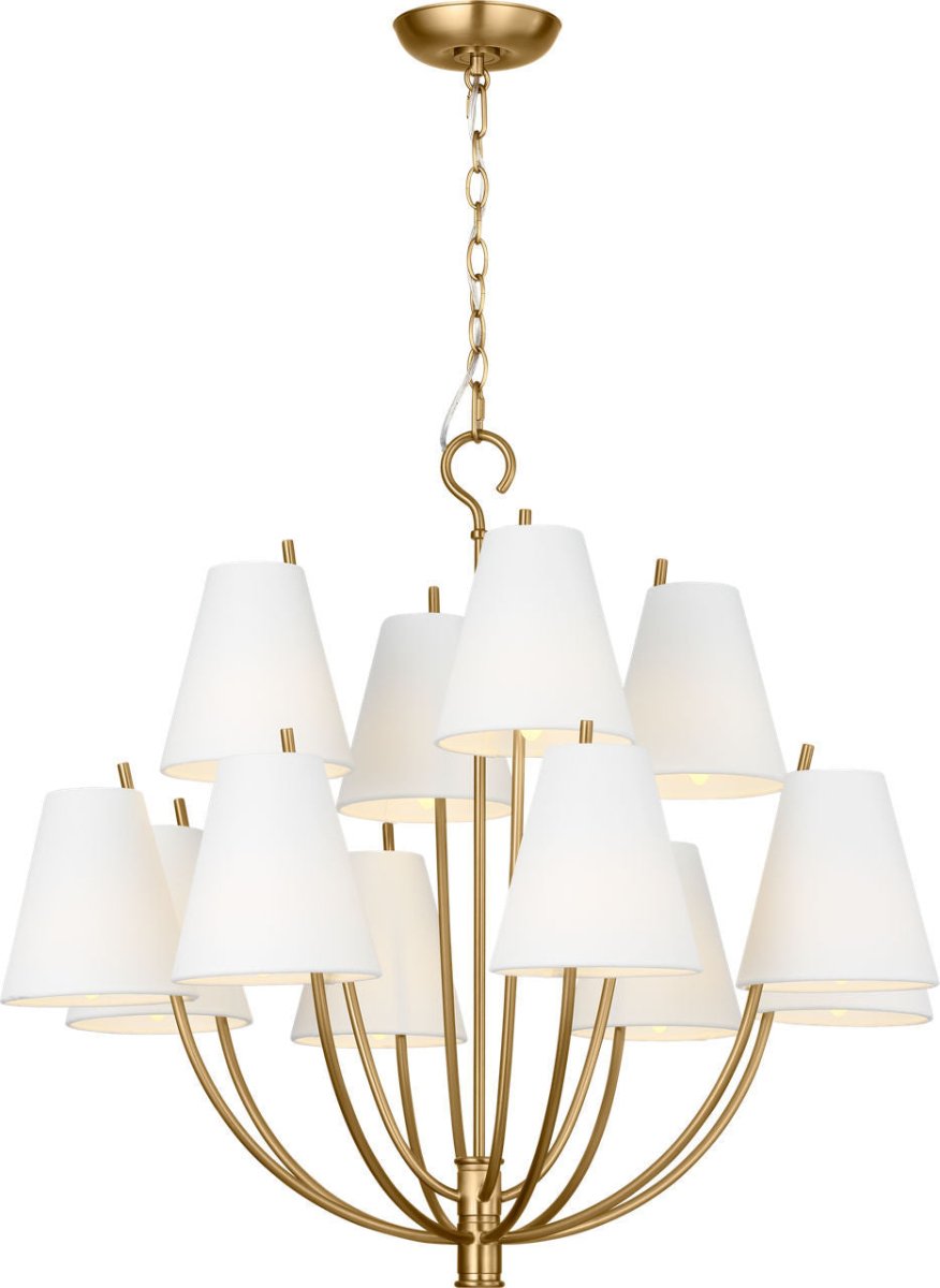 Lustre Marina - Laiton bruni 40" by Visual Comfort Studio | Luminaires & cie