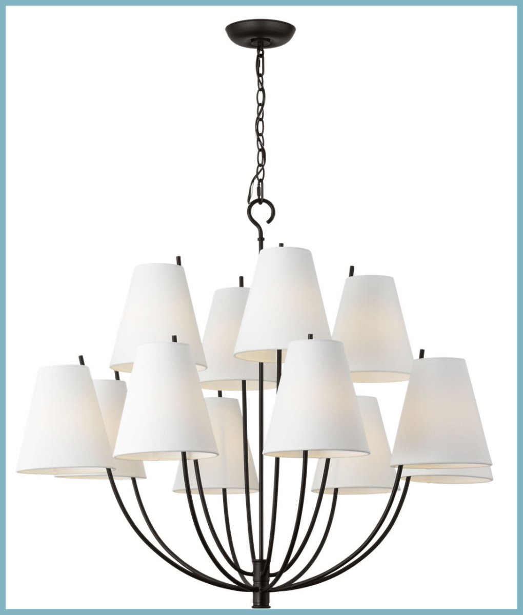 Lustre Marina - Laiton bruni 40" by Visual Comfort Studio | Luminaires & cie