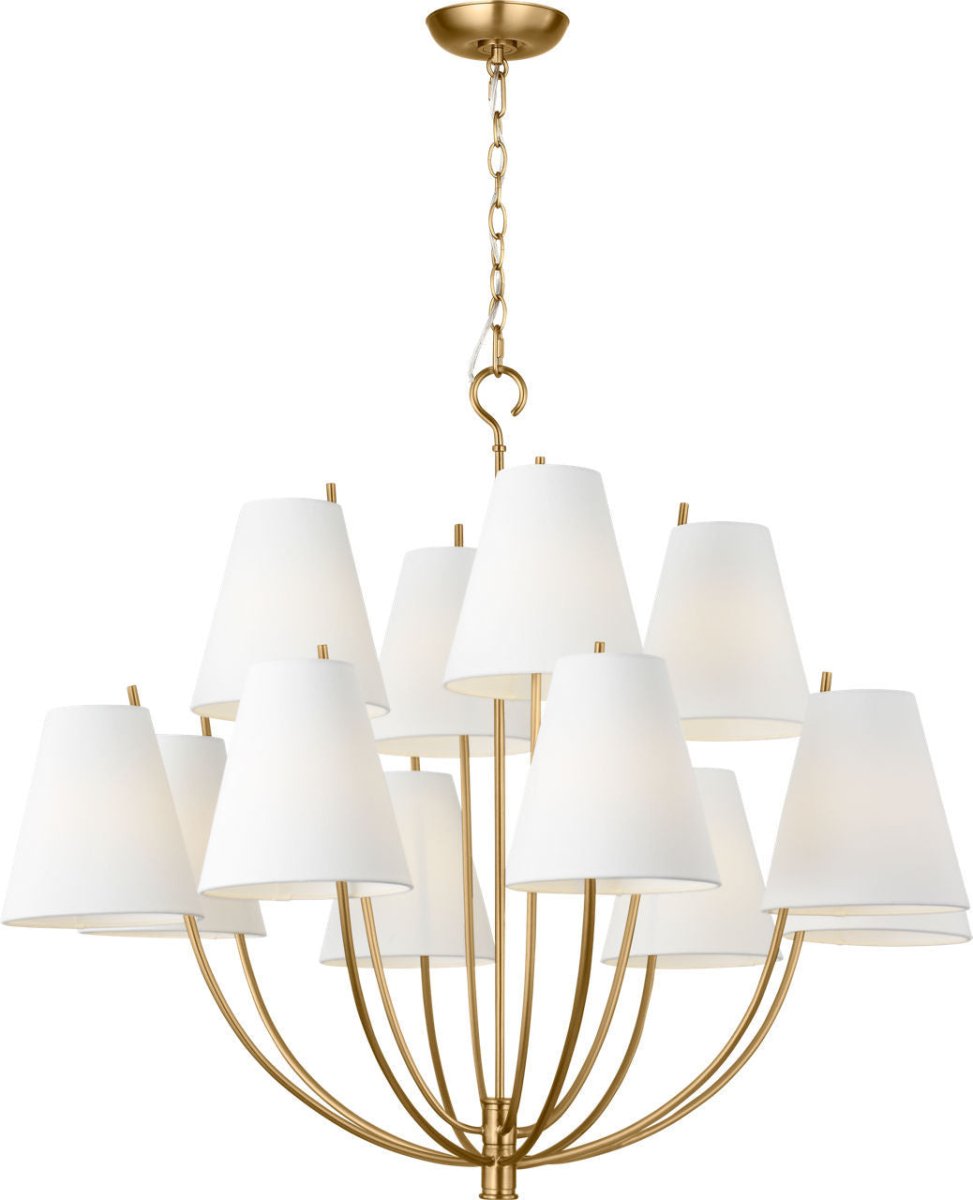 Lustre Marina - Laiton bruni 40" by Visual Comfort Studio | Luminaires & cie
