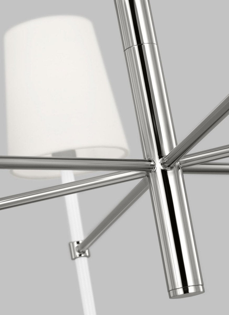 Lustre Monroe - Nickel poli by Visual Comfort Studio | Luminaires & cie