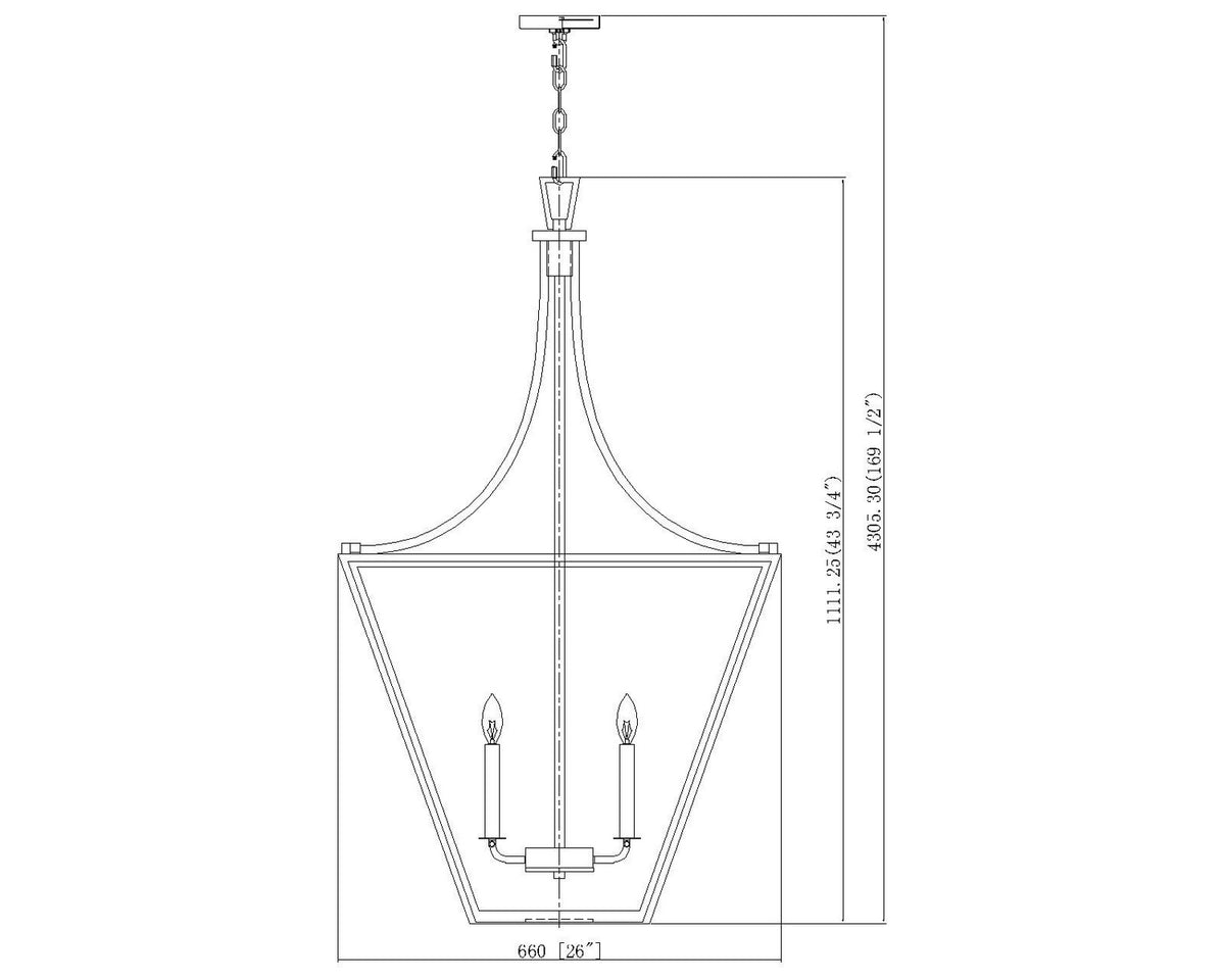 Lustre Montalcino Minerai de fer, 26" – vue 6