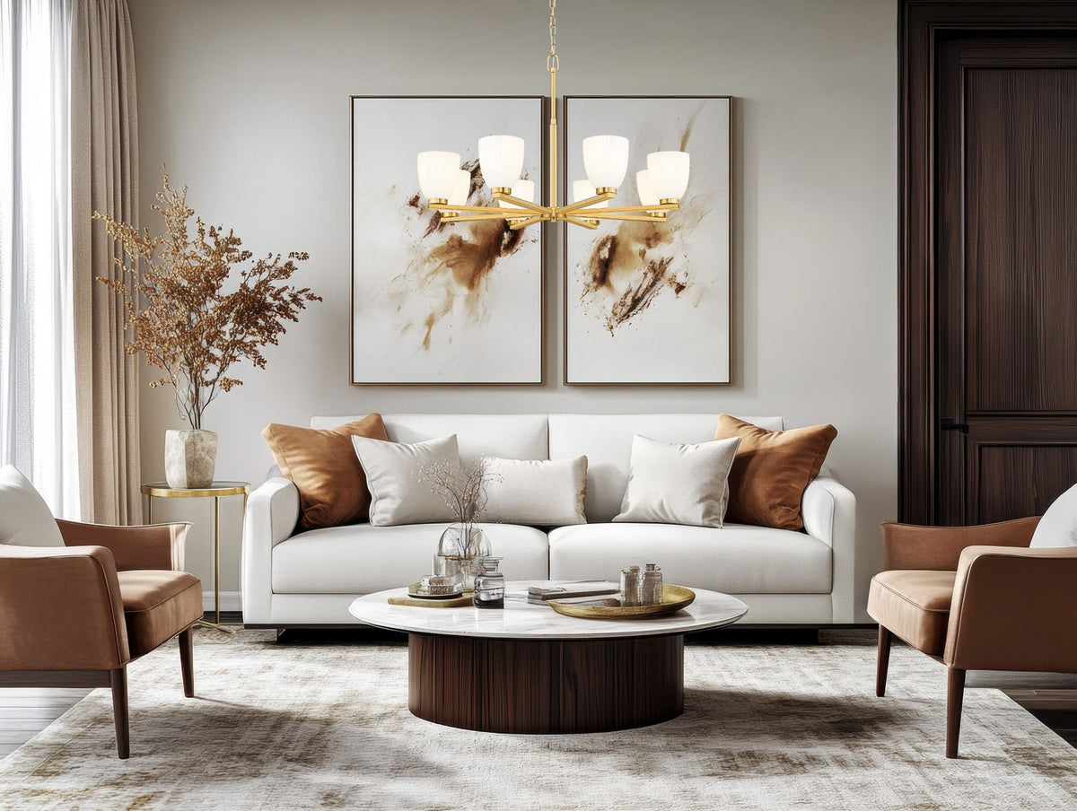 Lustre Naya Or moderne, 33 1/4" – vue 7