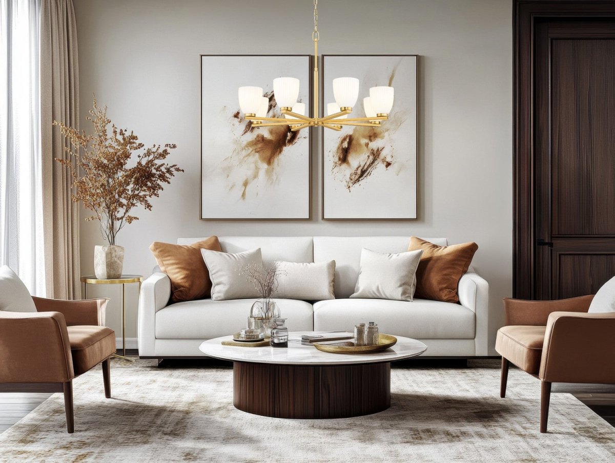 Lustre Naya - Or moderne 33 1/4" by Z-Lite | Luminaires & cie