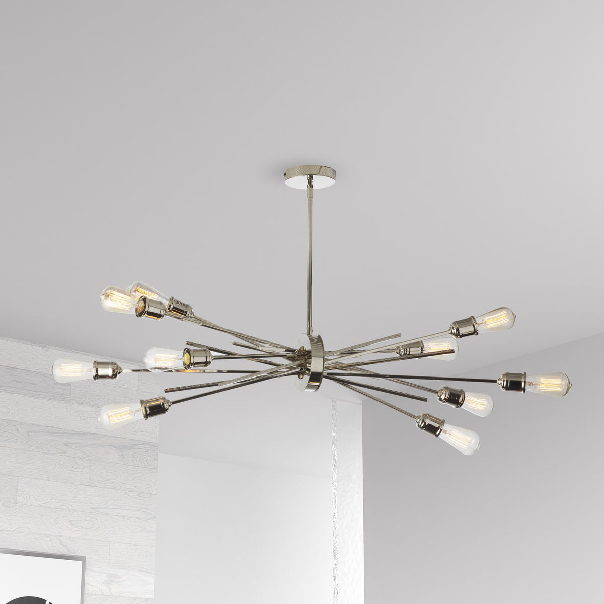 Lustre Nebraska Chrome poli / Chrome bruni – vue 2